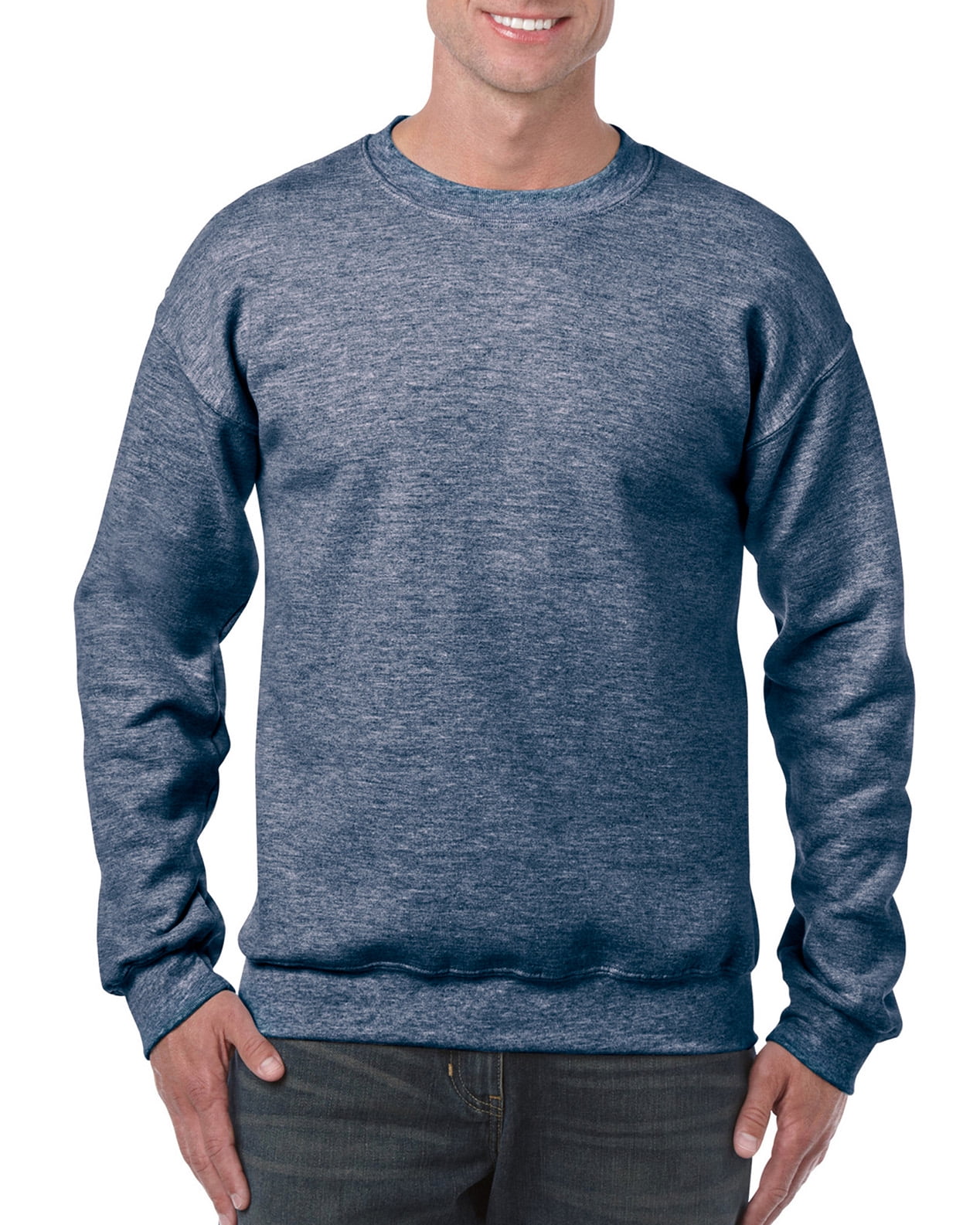 Gildan Mens Heavy Blend Crewneck Sweatshirt, 3XL, Heather