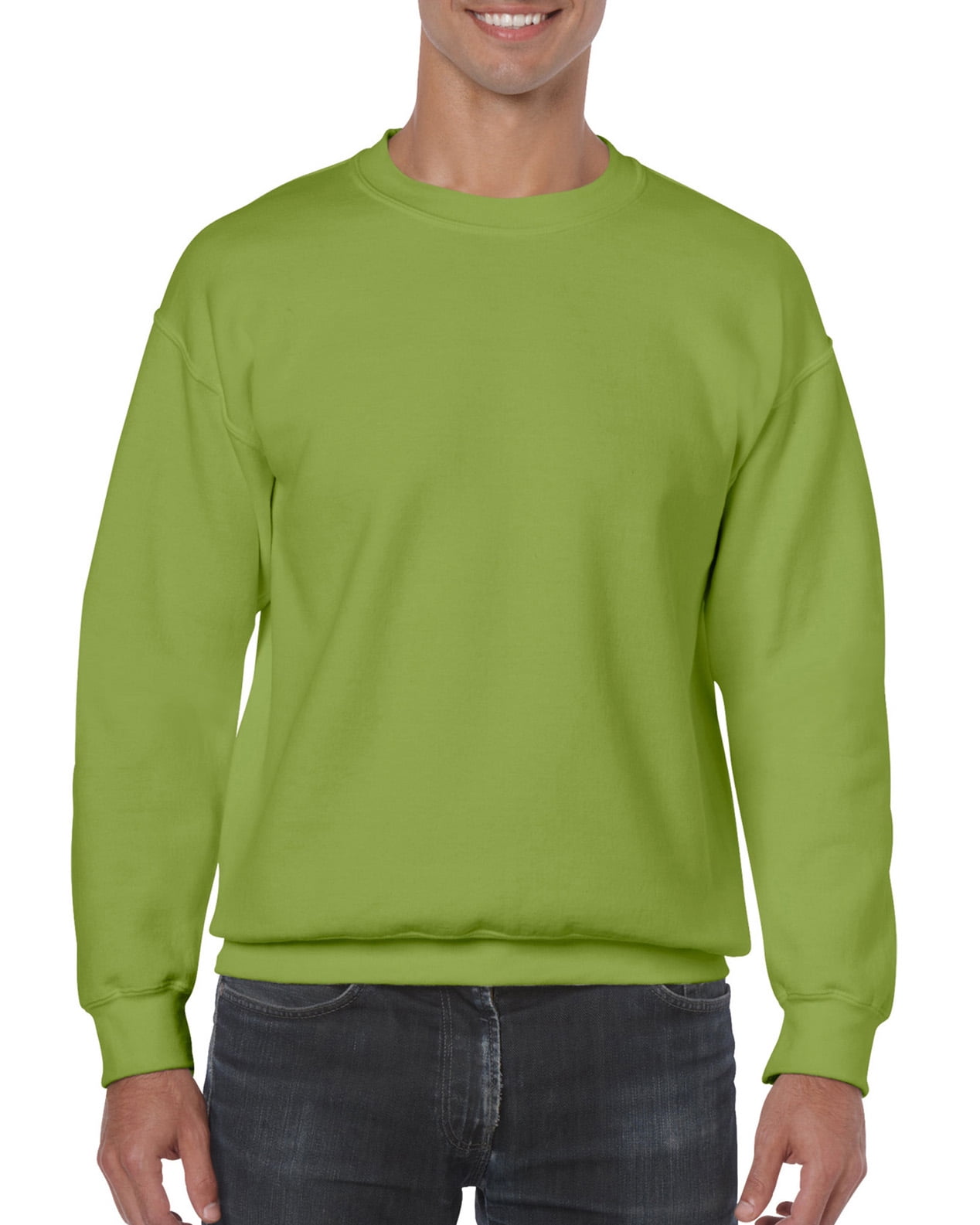 Gildan Mens Heavy Blend Crewneck Sweatshirt 3XL Kiwi Walmart