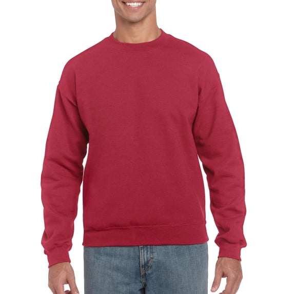 Gildan Mens Heavy Blend Crewneck Sweatshirt, L, Antique Cherry Red