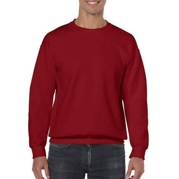 Gildan Mens Heavy Blend Crewneck Sweatshirt, L, Cardinal Red