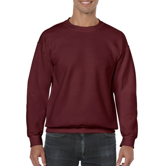 Gildan Mens Heavy Blend Crewneck Sweatshirt, M, Maroon