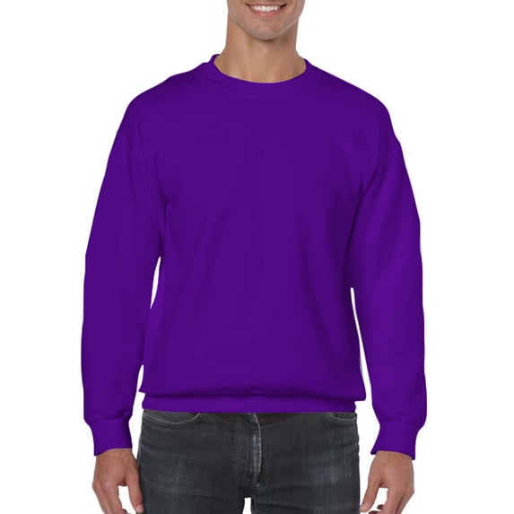 Gildan Mens Heavy Blend Crewneck Sweatshirt, M, Purple