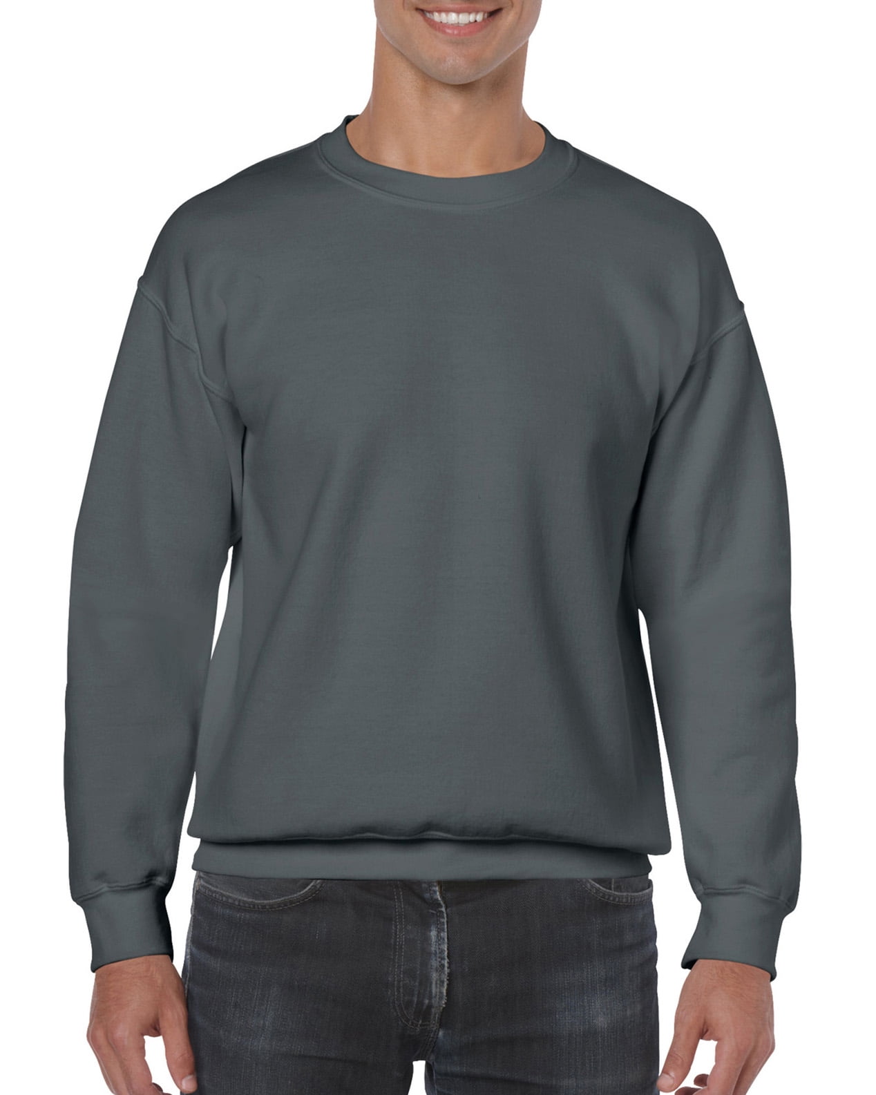 Gildan Mens Heavy Blend Crewneck Sweatshirt, 3XL, Dark Chocolate