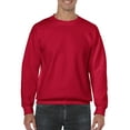 thumbnail image 1 of Gildan Mens Heavy Blend Crewneck Sweatshirt, S, Cherry Red, 1 of 3