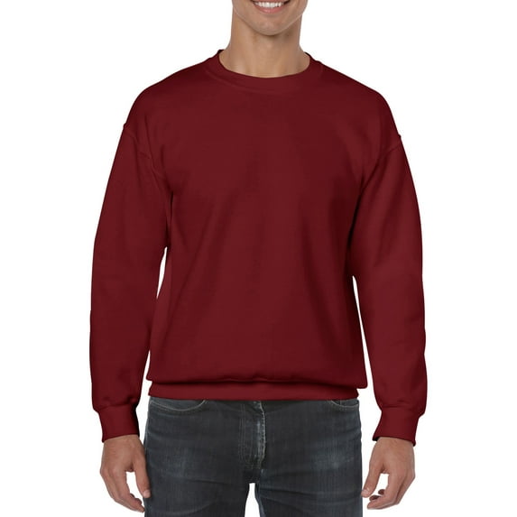 Gildan Mens Heavy Blend Crewneck Sweatshirt, S, Garnet