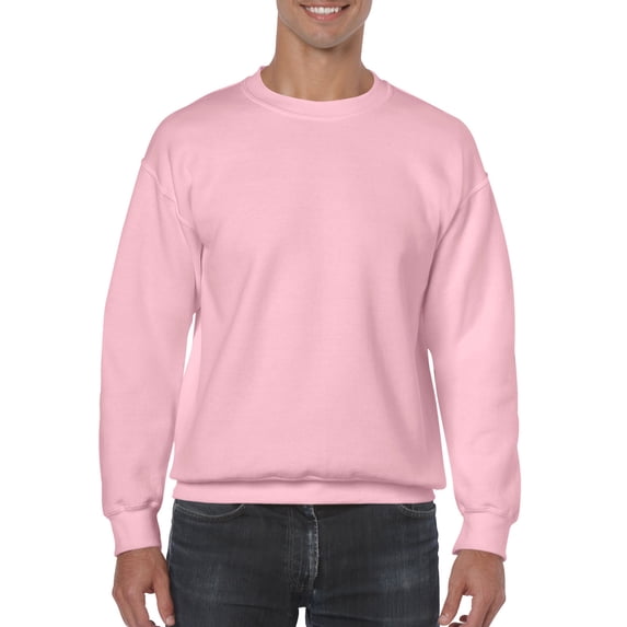 Gildan Mens Heavy Blend Crewneck Sweatshirt, S, Light Pink