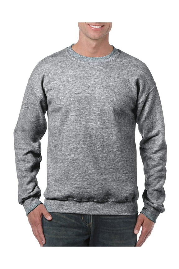 Mens Heavy Blend Crewneck Sweatshirt, XL, Graphite Heather