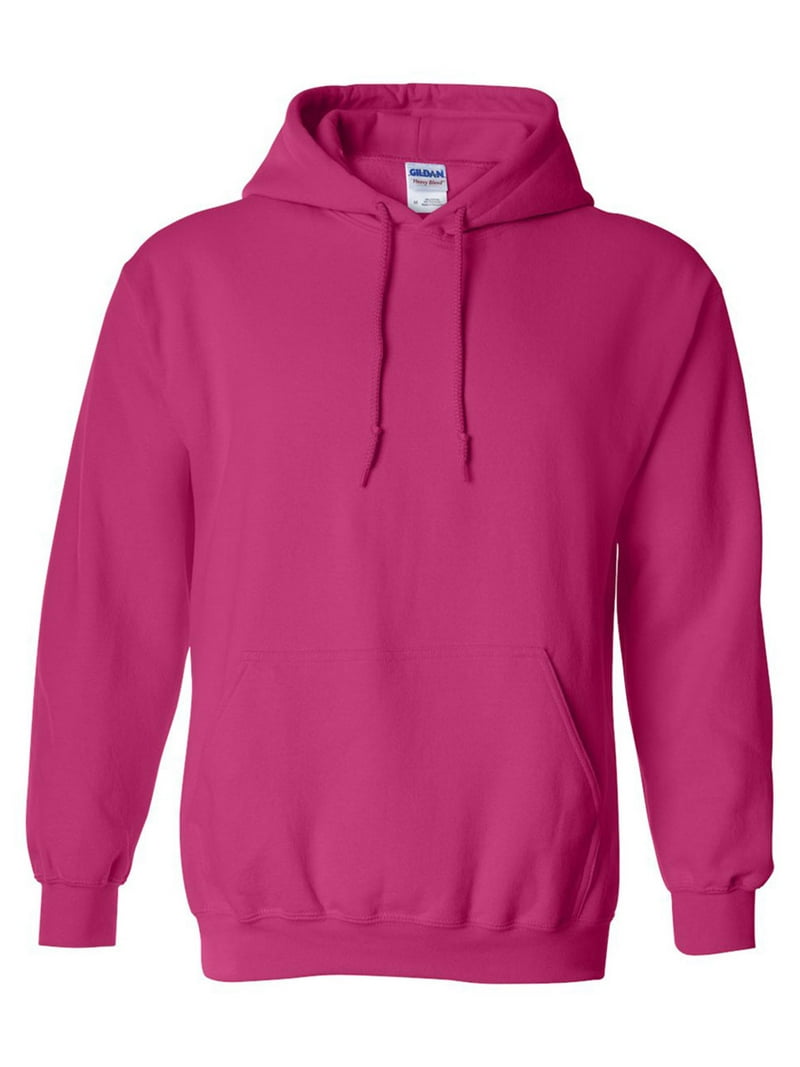 Gildan Mens Heavy Blend Drawcord Hooded Sweatshirt, Heliconia, 4XL