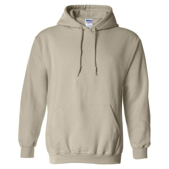 Gildan Mens Heavy Blend Drawcord Hooded Sweatshirt, Sand, Small, Style, G185
