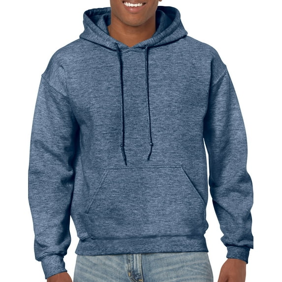 Gildan Mens Heavy Blend Hooded Sweatshirt, 2XL, Heather Sport Dark Navy