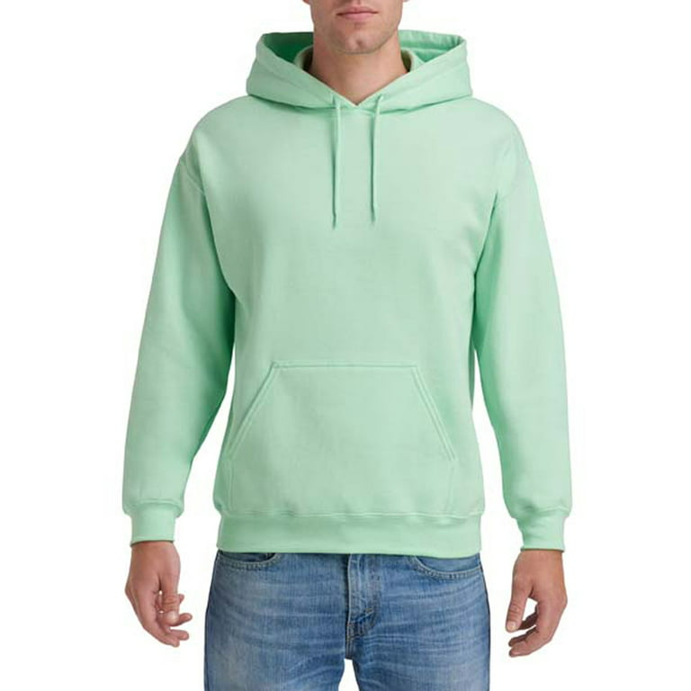 Gildan Mens Heavy Blend Hooded Sweatshirt, 2XL, Mint Green