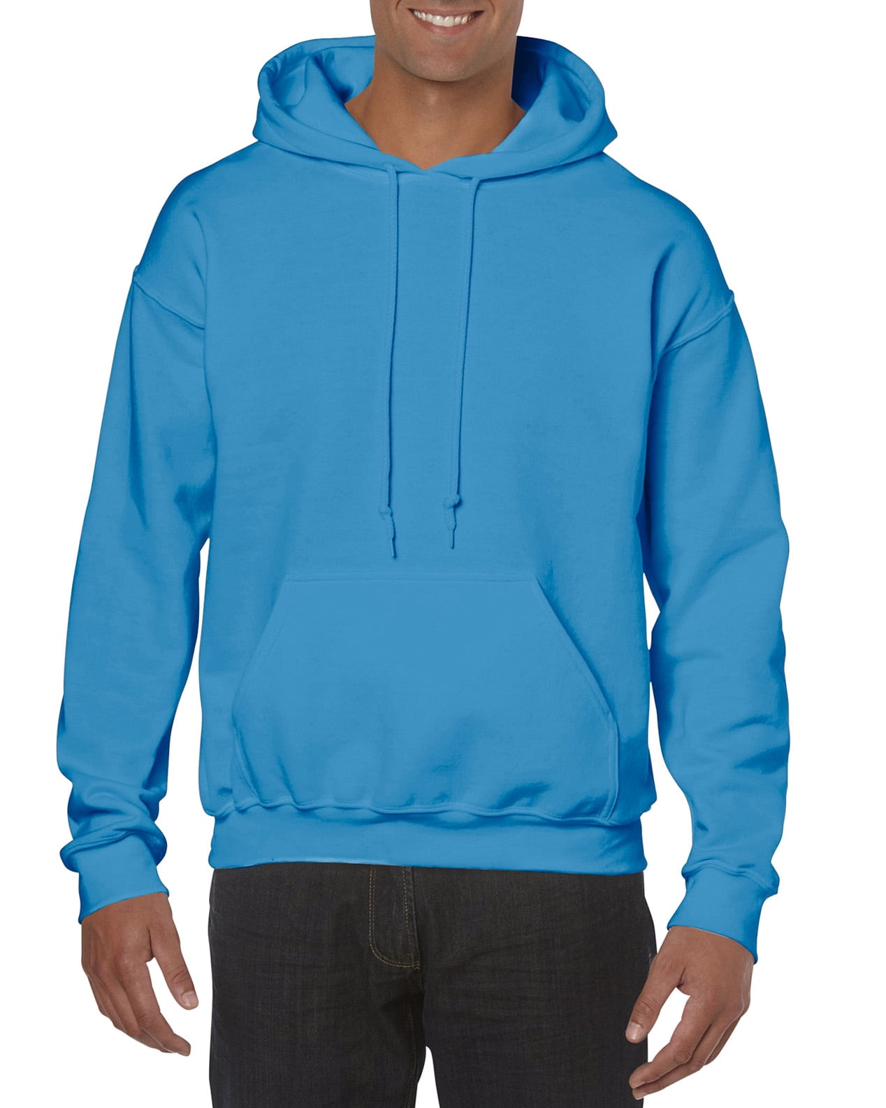 Gildan Men's Heavy Blend Hooded Sweatshirt - 50% Cotton, Sapphire Color, Size XL - View #10