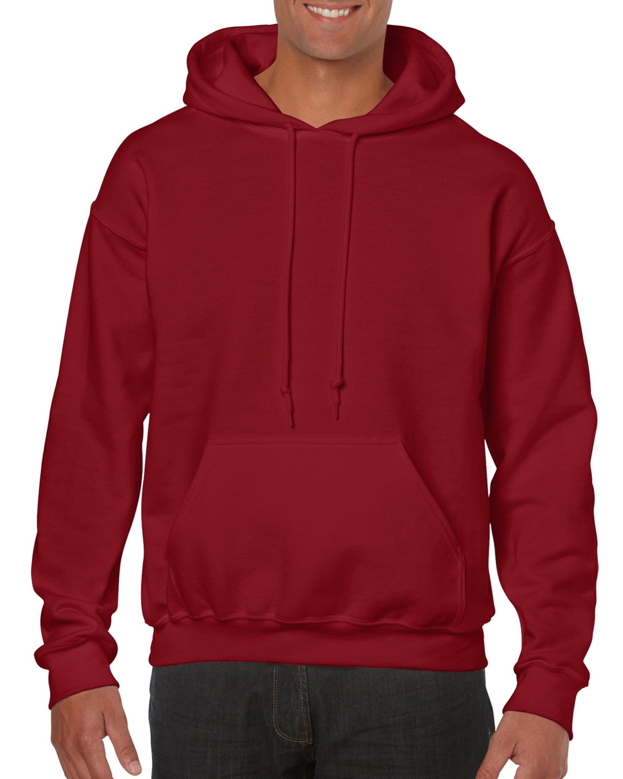 Gildan Mens Heavy Blend Hooded Sweatshirt, 4XL, Red