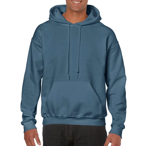 Gildan Mens Heavy Blend Hooded Sweatshirt, 4XL, Indigo Blue