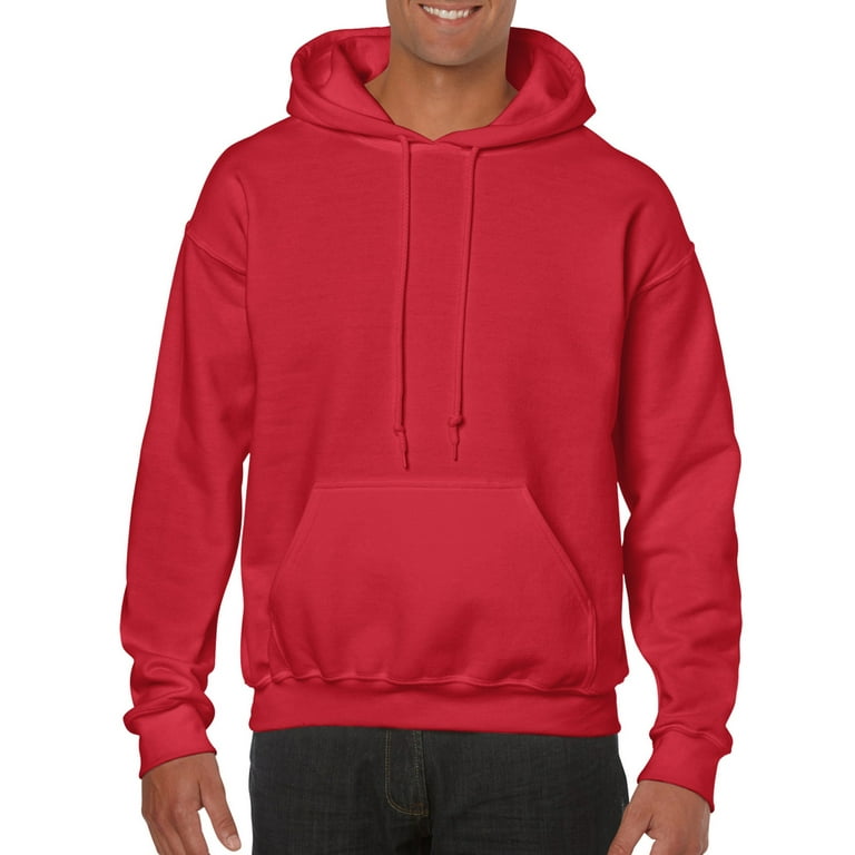 Gildan Mens Heavy Blend Hooded Sweatshirt, 4XL, Red