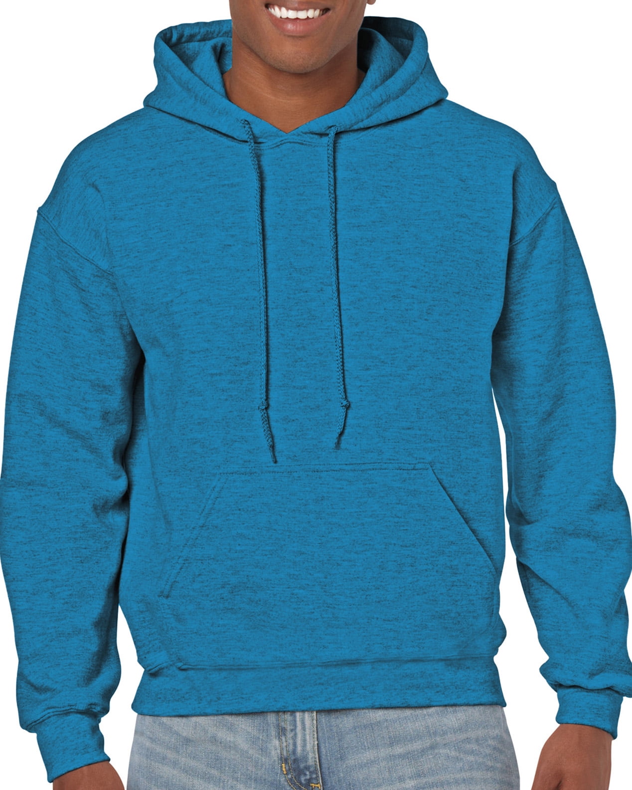 Gildan Mens Heavy Blend Hooded Sweatshirt, M, Antique Sapphire