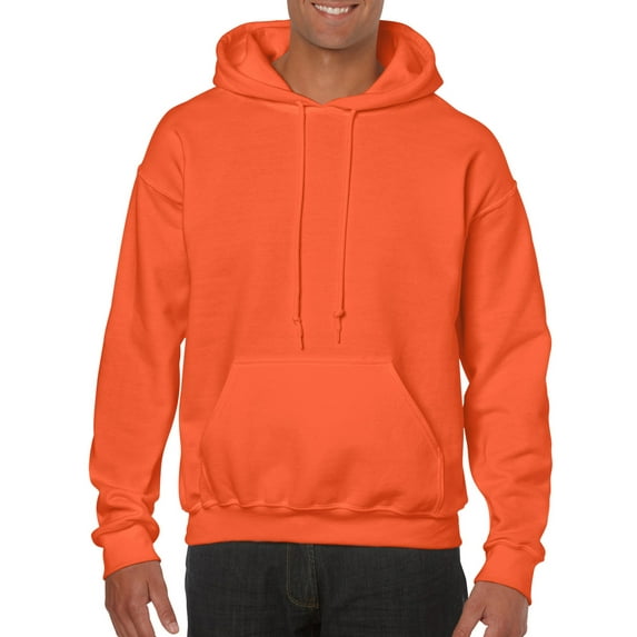 Gildan Mens Heavy Blend Hooded Sweatshirt, M, Orange