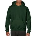 thumbnail image 1 of Gildan Mens Heavy Blend Hooded Sweatshirt, S, Forest, 1 of 3