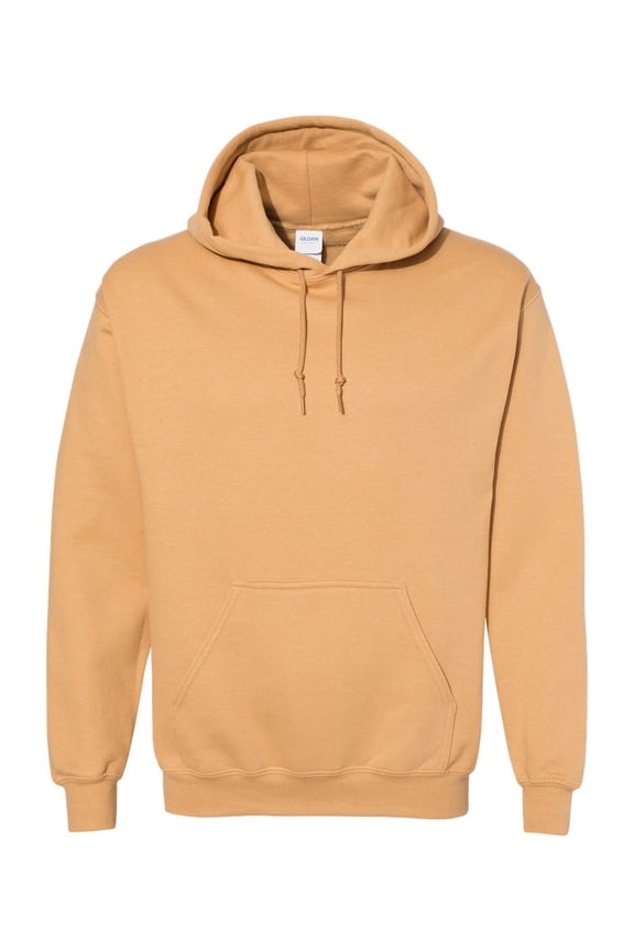 Mens Heavy Blend Hooded Sweatshirt, S, Old Gold