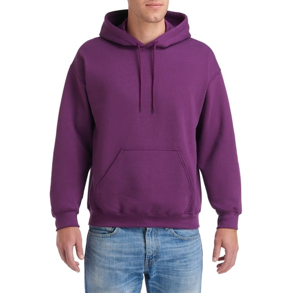 Gildan Mens Heavy Blend Hooded Sweatshirt, S, Plum