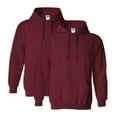 thumbnail image 1 of Gildan Mens Heavy Blend Hooded Sweatshirt, XL, Garnet (Pack of 2) 2 Garnet, 1 of 1