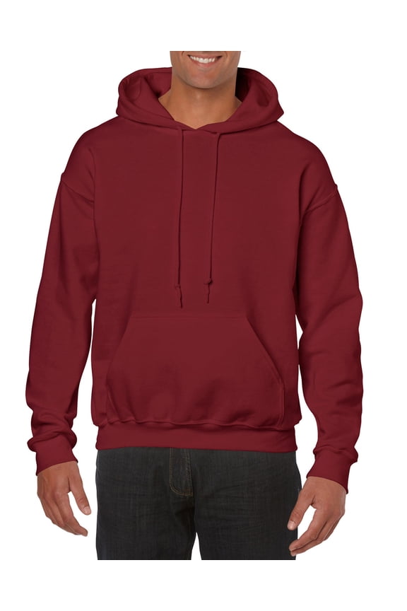 Mens Heavy Blend Hooded Sweatshirt, XL, Garnet