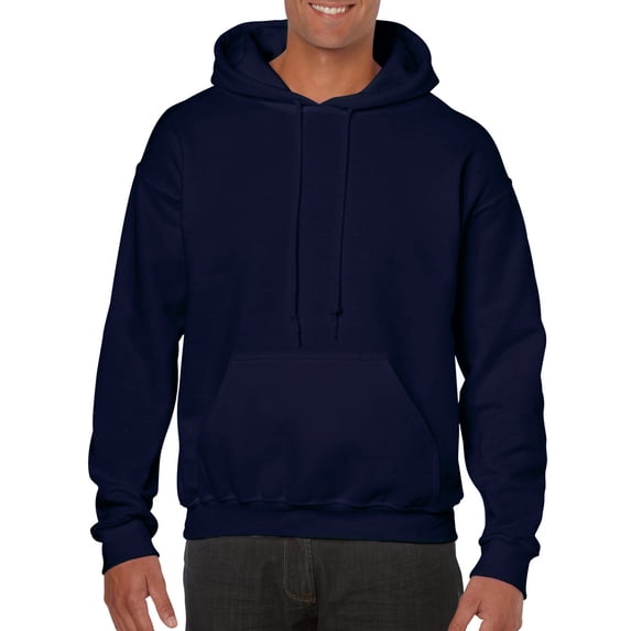 Gildan Mens Heavy Blend Hooded Sweatshirt, XL, Navy