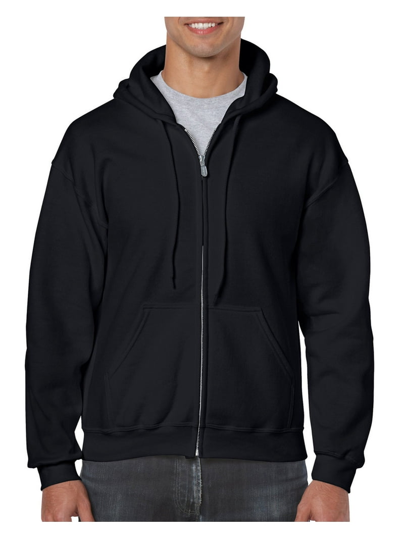 GILDAN Heavy Blend ブラックフーディ Mサイズ Gildan Mens Heavy Blend Full Zip Hooded Sweatshirt, 2XL
