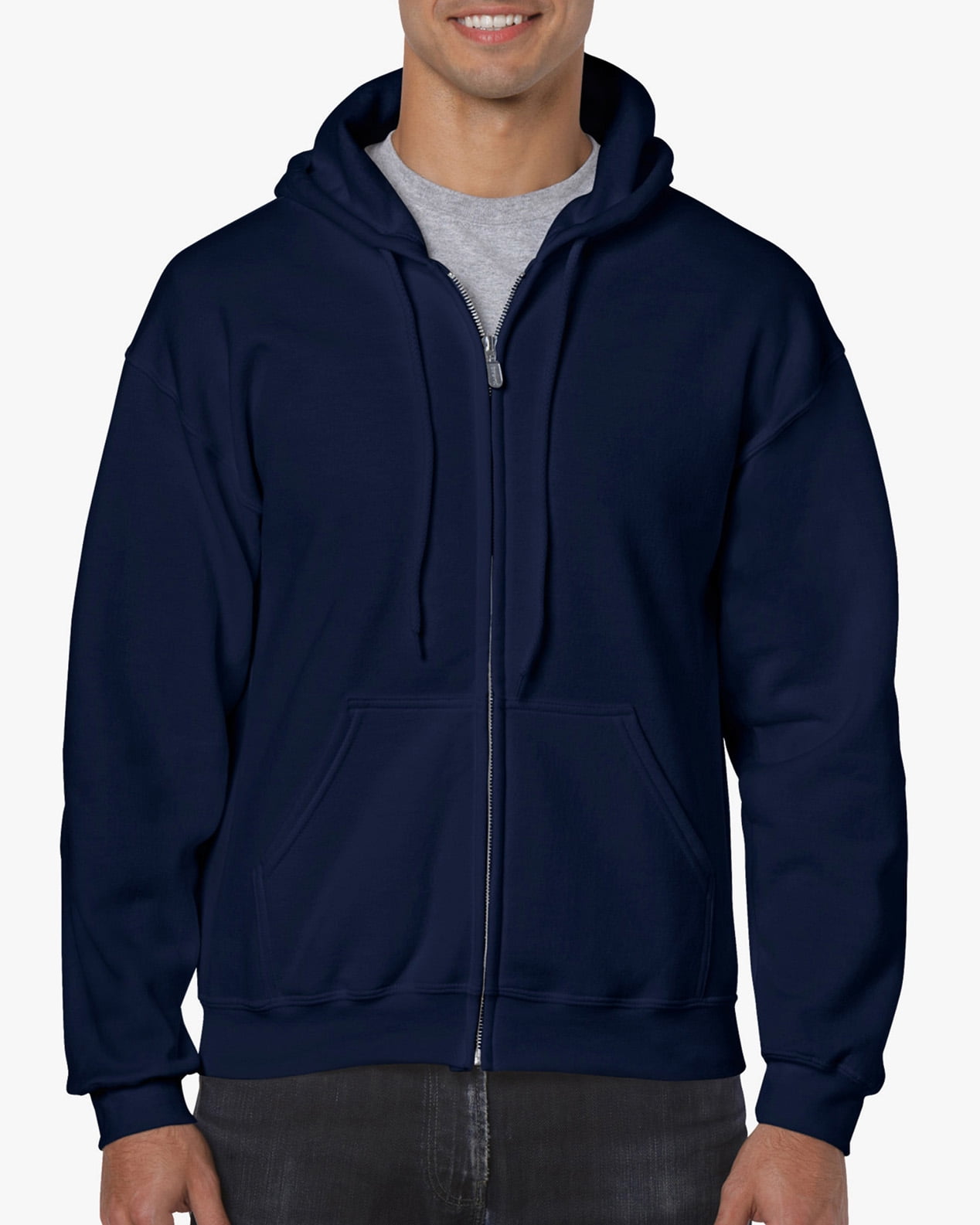 Full Sleeve Unisex Travel Hoodie Jackets 4XL / Navy