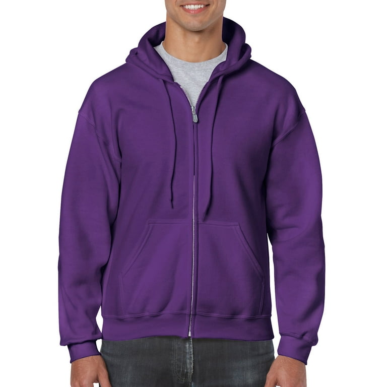 Gildan Mens Heavy Blend Full Zip Hooded Sweatshirt, XL