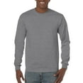 thumbnail image 1 of Gildan Mens Heavy Cotton Long Sleeve T-Shirt, 2XL, Graphite Heather, 1 of 3