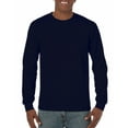 thumbnail image 1 of Gildan Mens Heavy Cotton Long Sleeve T-Shirt, 2XL, Navy, 1 of 3