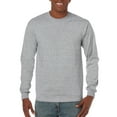thumbnail image 1 of Gildan Mens Heavy Cotton Long Sleeve T-Shirt, 2XL, Sport Grey, 1 of 3