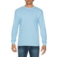 Gildan Mens Heavy Cotton Long Sleeve TShirt, 3XL, Light Blue