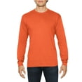 thumbnail image 1 of Gildan Mens Heavy Cotton Long Sleeve T-Shirt, 3XL, Orange, 1 of 3