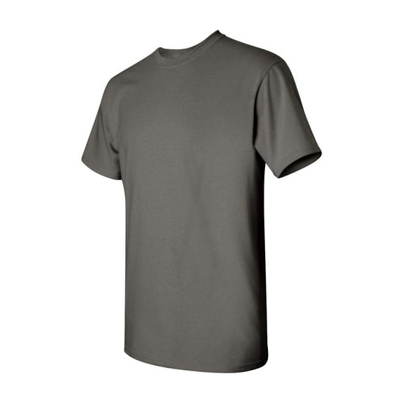 Gildan Mens Heavy Cotton T-Shirt , 2XL, Charcoal (Pack of 5) 5 Charcoal