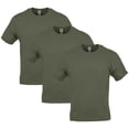 thumbnail image 1 of Gildan Mens Heavy Cotton T-Shirt , 3XL, Military Green (Pack of 3) 3 Military Green, 1 of 1