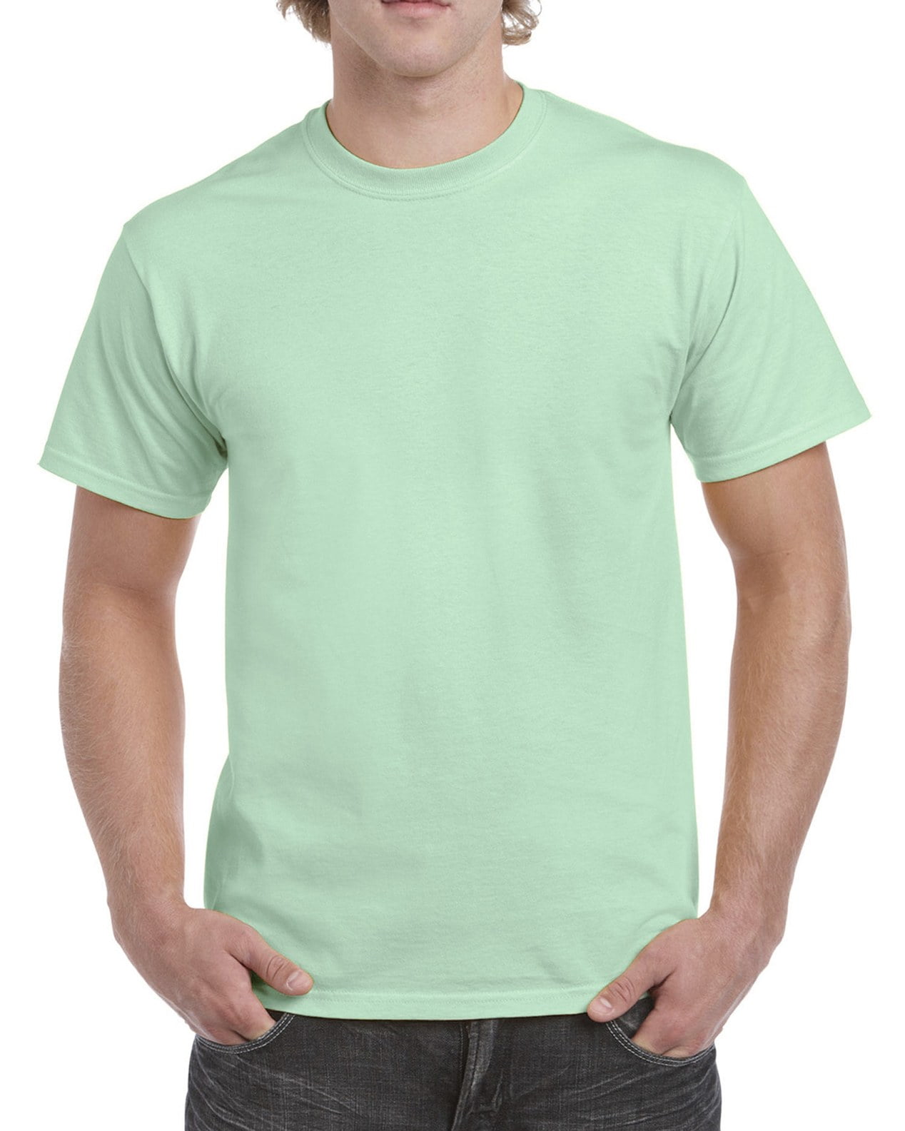 Gildan Mens Heavy Cotton T-Shirt, 4XL, Mint Green - Walmart.com