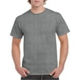 thumbnail image 1 of Gildan Mens Heavy Cotton T-Shirt , L, Graphite Heather (Pack of 2) 2 Graphite Heather, 1 of 1