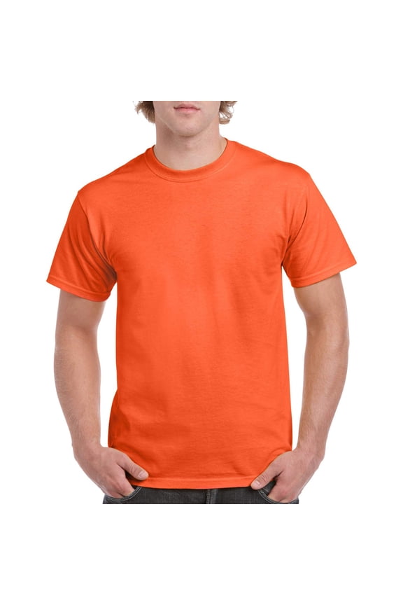 Mens Heavy Cotton T-Shirt
, L, Orange (Pack of 2) 2 Orange