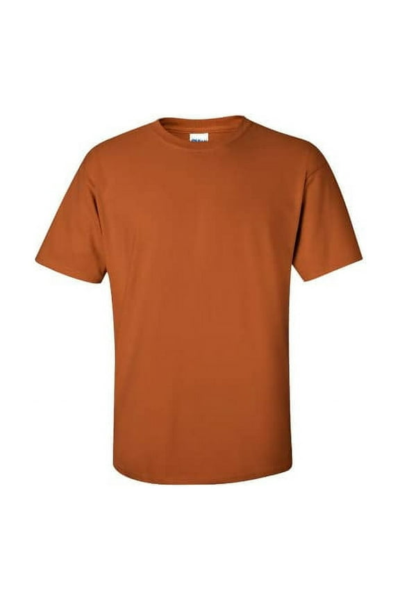 Mens Heavy Cotton T-Shirt , L, Texas Orange (Pack of 2) 2 Texas Orange