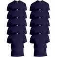 thumbnail image 1 of Gildan Mens Heavy Cotton T-Shirt, Style G5000, Multipack 10 Navy 10-pack X-Large, 1 of 4