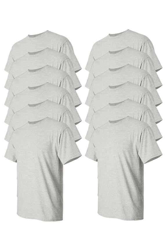 Mens Heavy Cotton T-Shirt
, XL, Ash (Pack of 12) 12 Ash