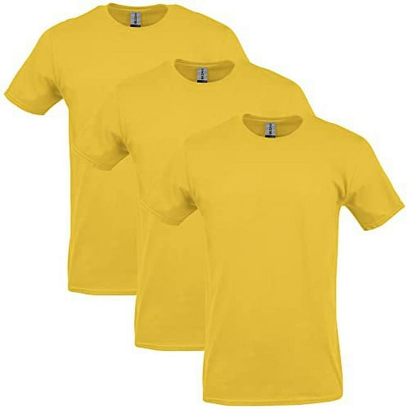Gildan Mens Heavy Cotton T-Shirt

, XL, Daisy (Pack of 3) 3 Daisy