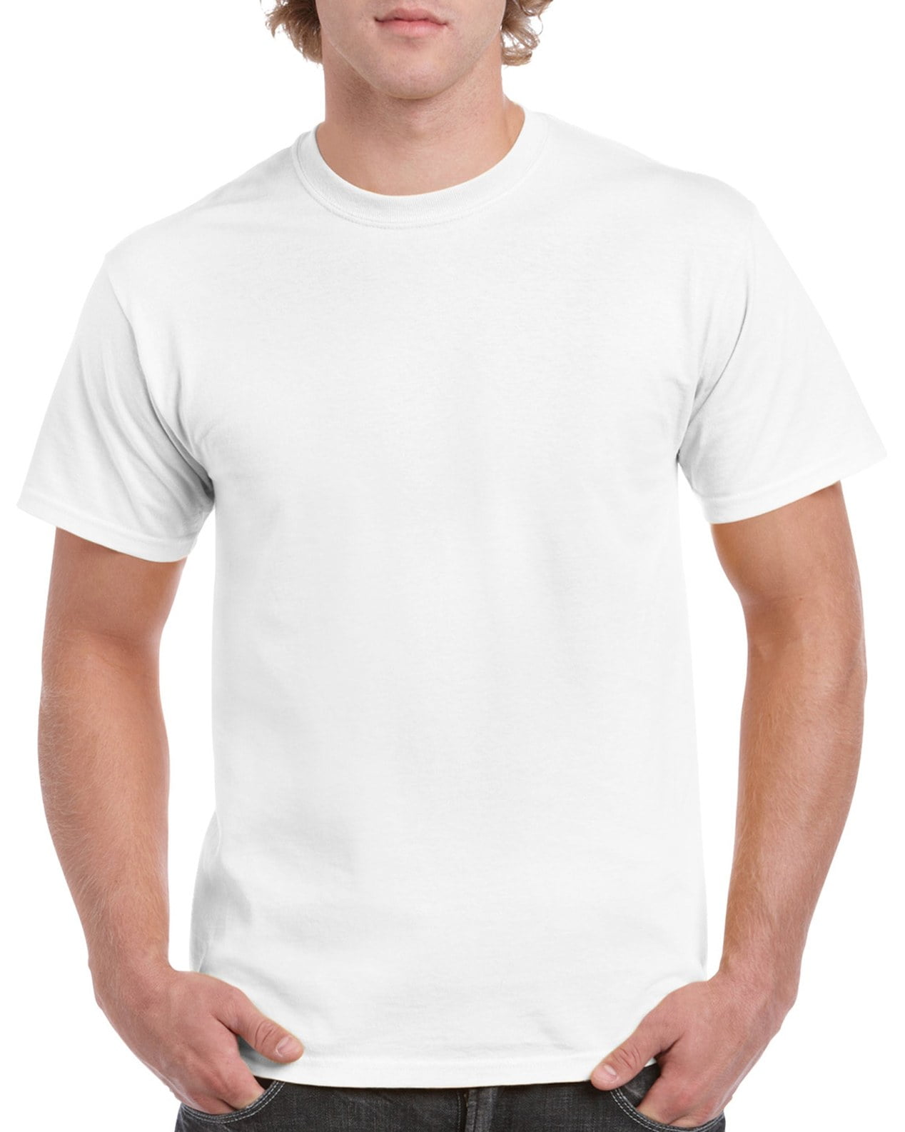 Gildan Mens Heavy Cotton T-Shirt, XL, White Walmart.com