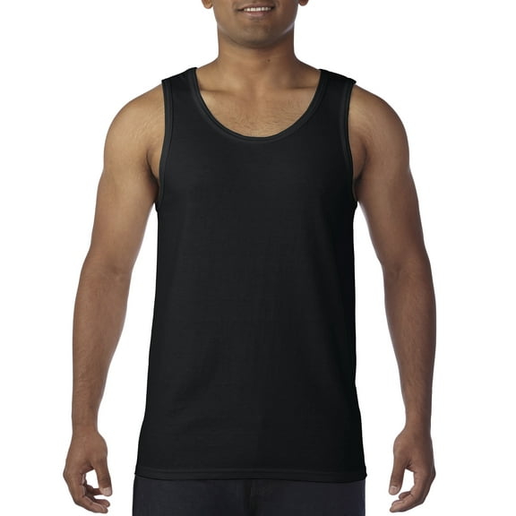 Gildan Mens Heavy Cotton Tank Top, 2XL, Black