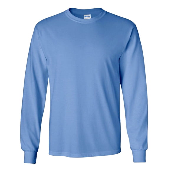 Gildan Mens Ultra Cotton Crew Neck Long Sleeve T-Shirt, Heavyweight ...