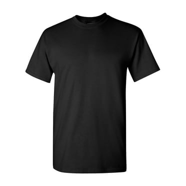 Gildan Mens Short Sleeve Crew Black T-Shirt up to 2XL, 6-Pack