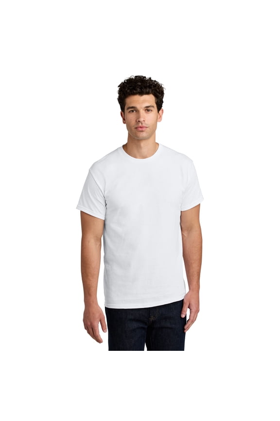 Mens Short Sleeve, Heavy Cotton T-Shirt, 100% Cotton, Crew Neck Tee for Men, Arts And Craft, White, M