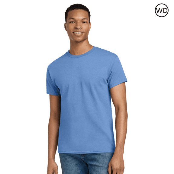 Gildan Ultra Cotton T-Shirt for Adult Men’s Short Sleeve Carolina Blue Color Tee, Size S